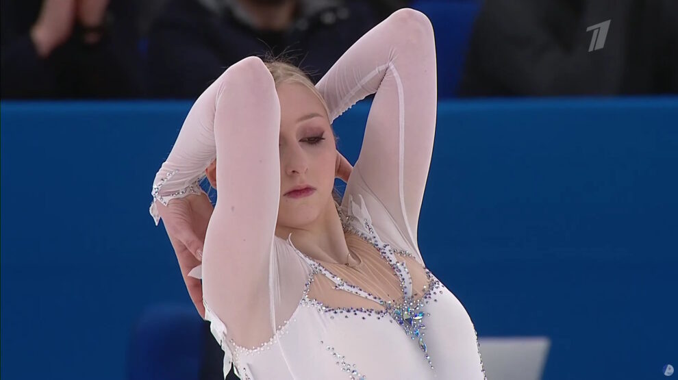    Софья Муравьева. Фото: стоп-кадр прямого эфира «Первого канала».