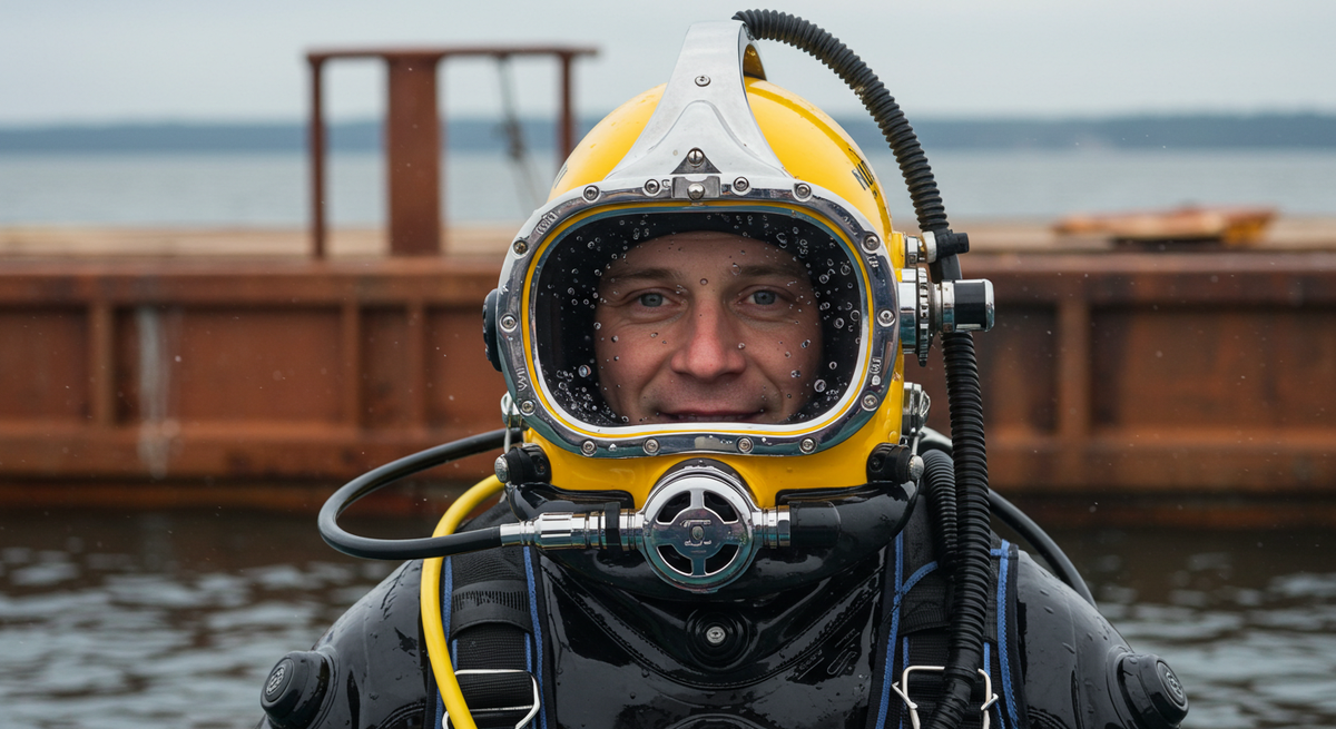 Перед погружением: готовность и сосредоточенность — главное в работе промышленного дайвера