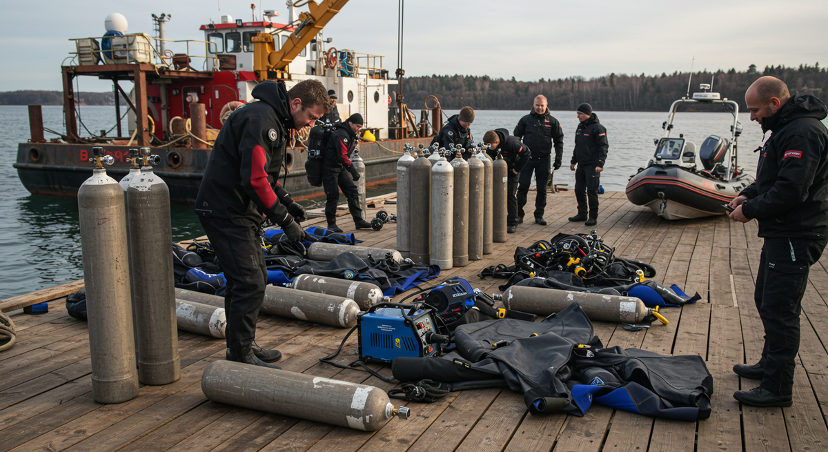 Проверка и сборка снаряжения перед спуском: от качества подготовки зависит безопасность всего погружения.