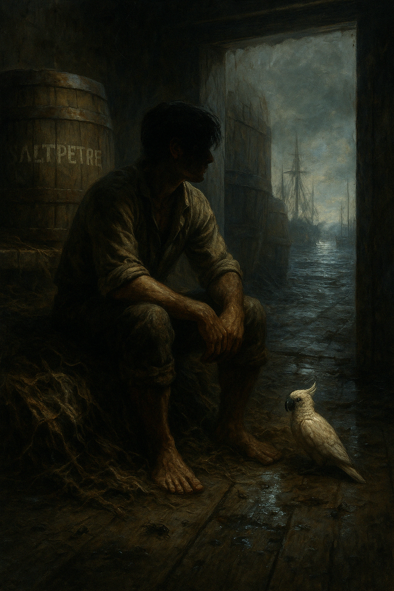 Первая мысль Генри:"Здесь законы пишут те, у кого больше пороха"