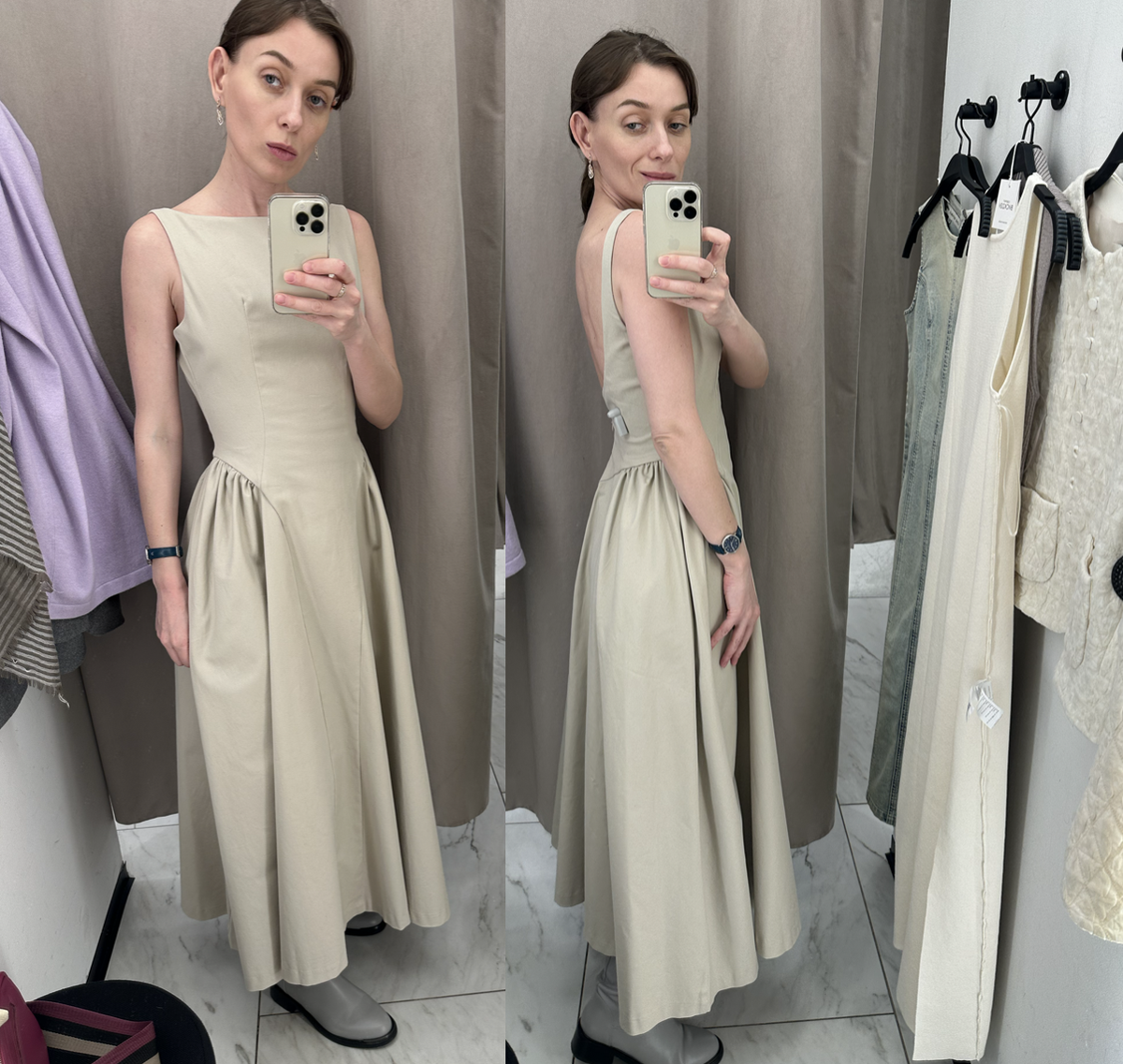 Платье с узким лифом и широкой юбкой особенно понравилось. И зимой, и летом носить можно, и стилизовать как сарафан, с тонкой сеткой, например. 