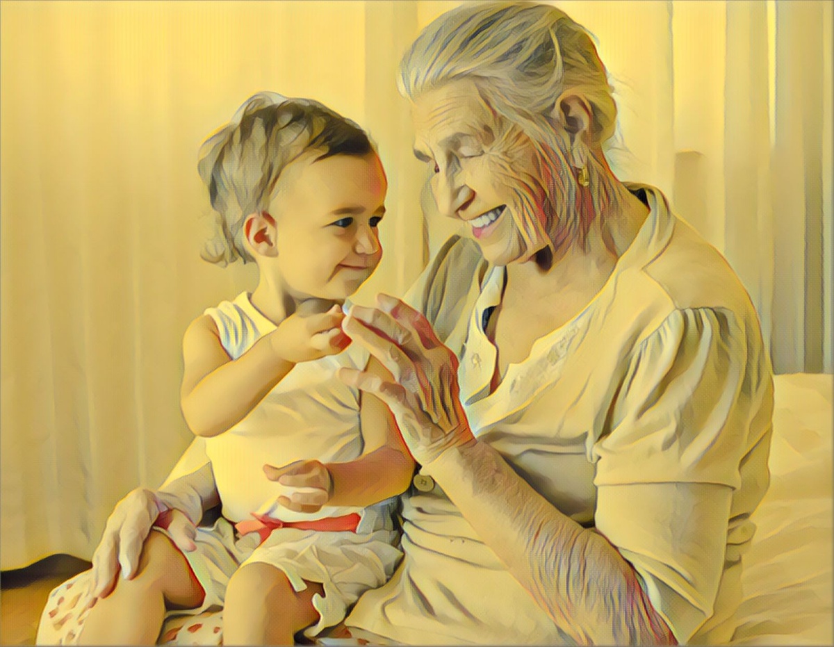 Валерия Федоровна с правнучкой