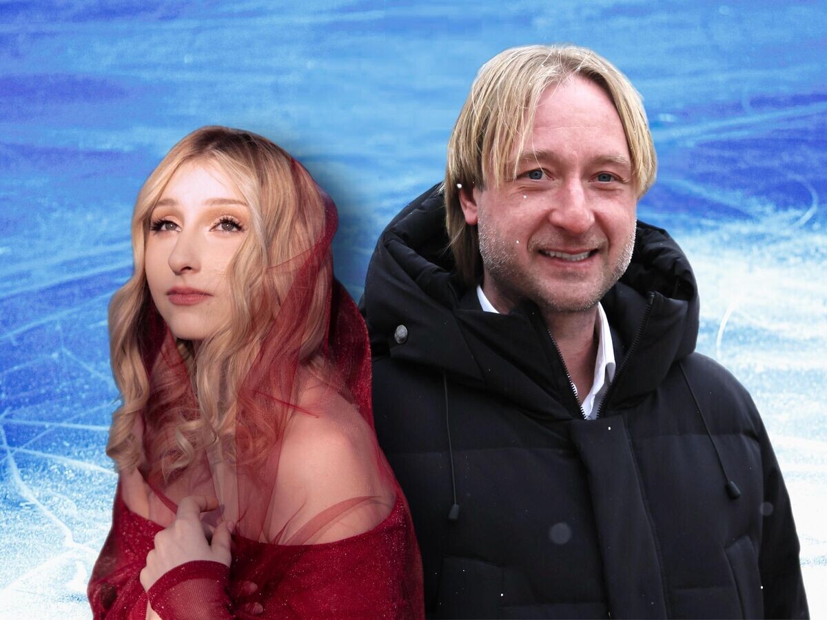    Евгений Плющенко и Софья Муравьева© Иллюстрация РИА Новости . РИА Новости / Александр Вильф