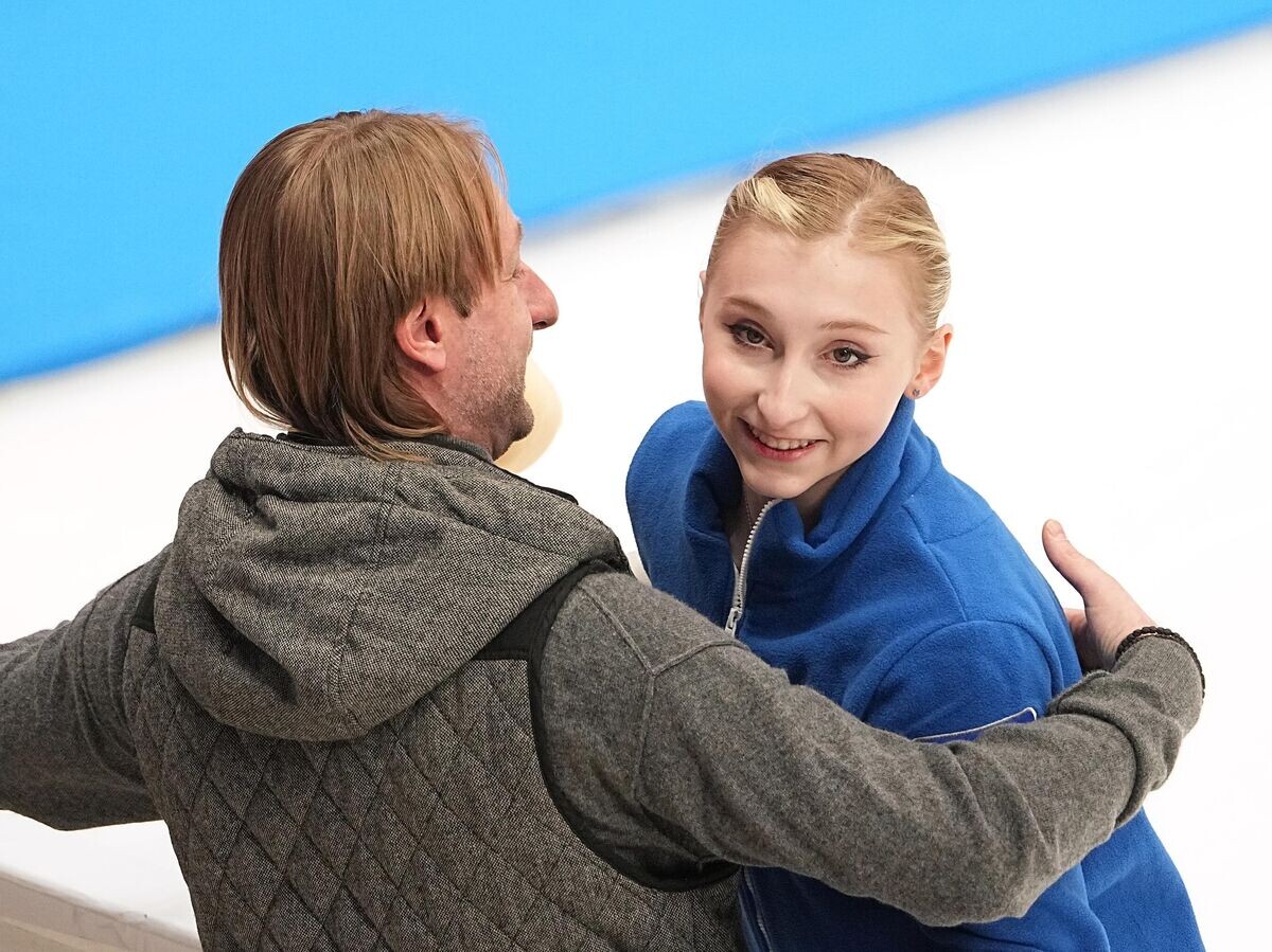    Евгений Плющенко и Софья Муравьева© РИА Новости / Александр Вильф