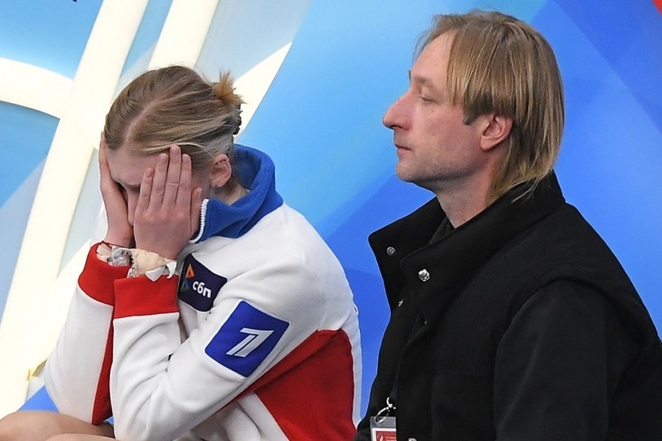 Софья Муравьёва и Евгений Плющенко.