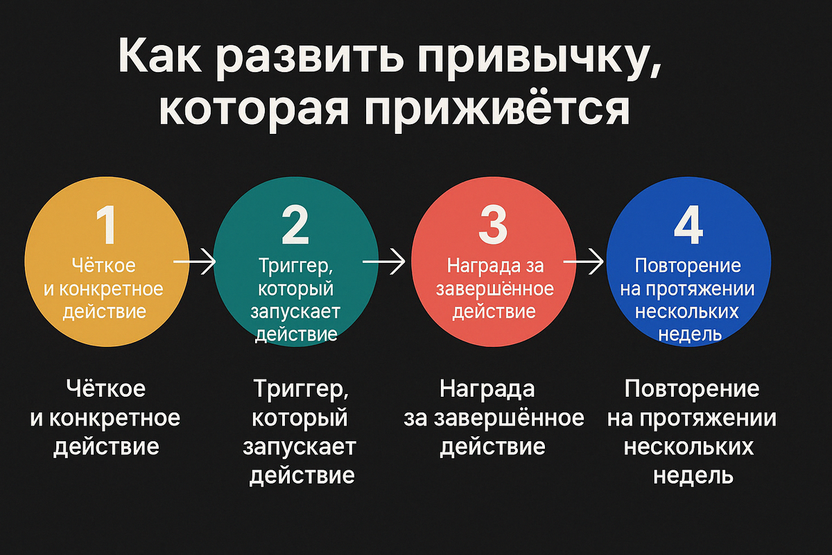 Как развить привычку, которая приживётся