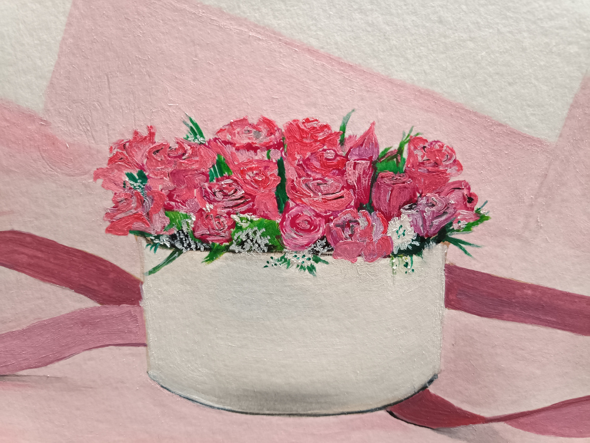 Фото автора Поспелова Евгения Ростов на Дону. Картина масляными красками. Розы в подарок!!!!