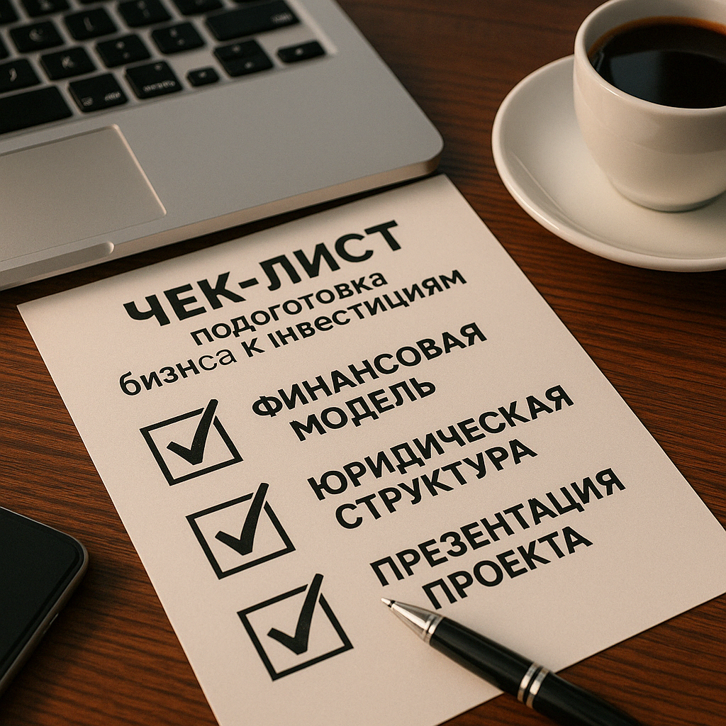 Бизнес должен быть готов к инвестициям: документы, структура и цели — всё должно быть под рукой.
