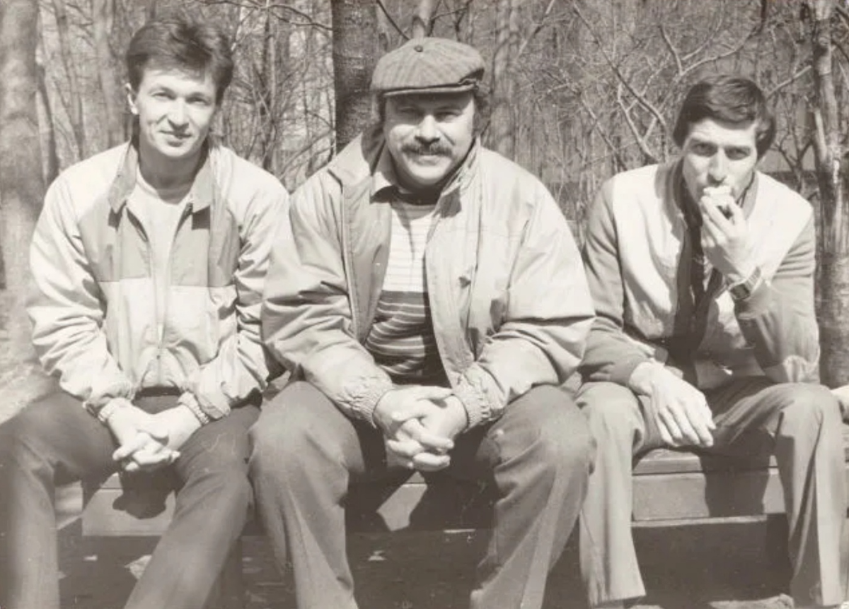 Сергей Иванов, я и Миша Радишвили.