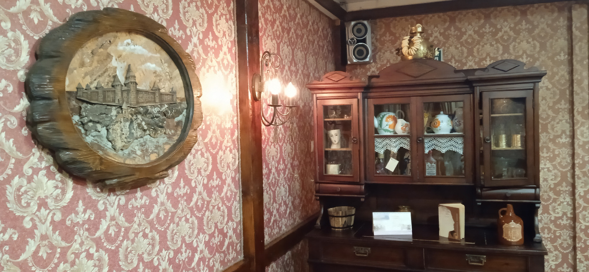 Интервьер кафе в русском стиле. 