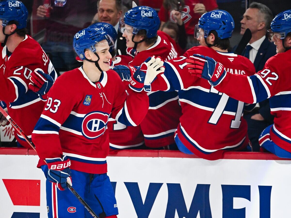    Хоккеист "Монреаль Канадиенс" Иван Демидов© Getty Images / Minas Panagiotakis