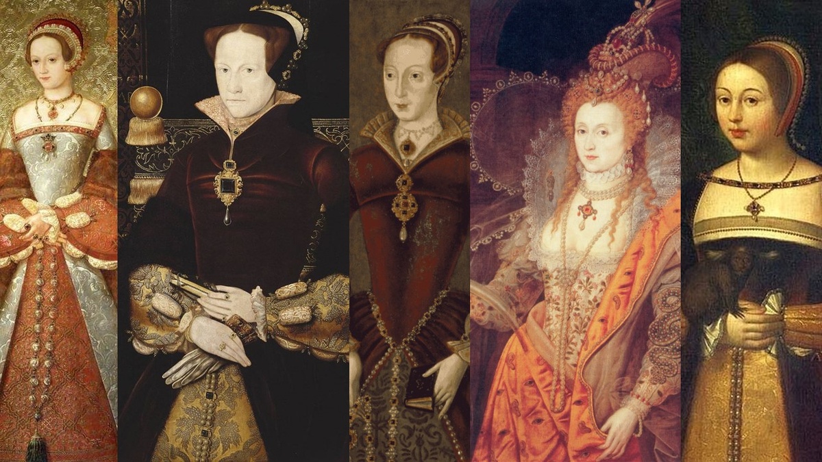 Женщин в эпоху правления Тюдоров. Изображение взято с Яндекс картинок.