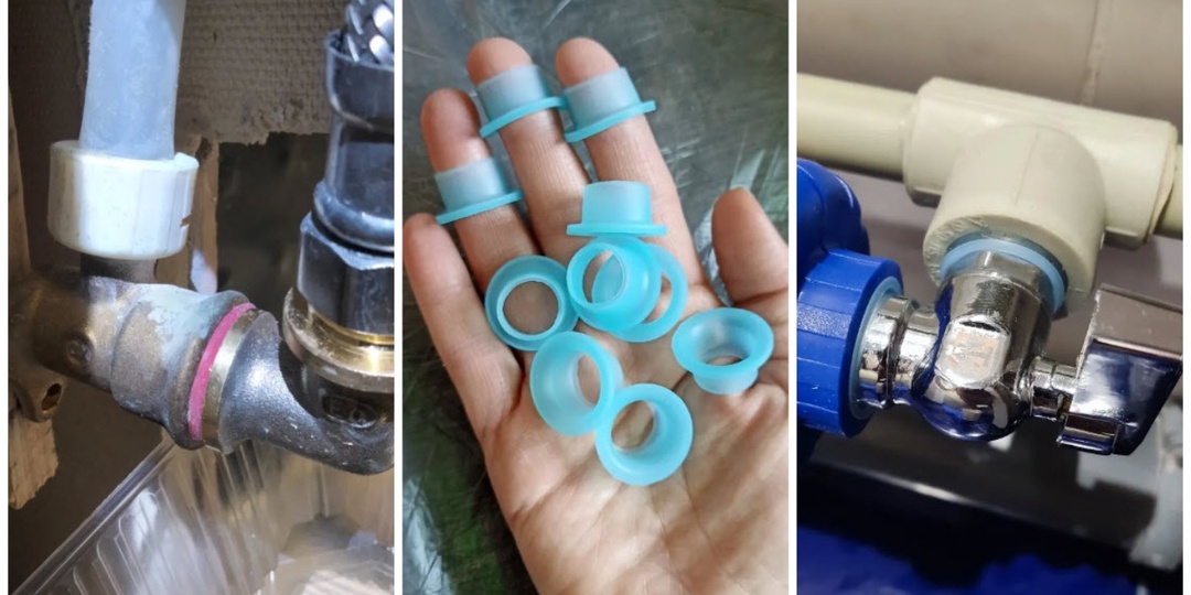 Теперь вместо фумки, нити и льна сантехники используют силиконовые прокладки