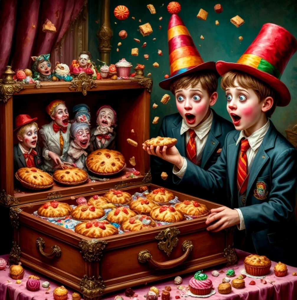 Вот как понял "Шедеврум" мой запрос про Вовку и двоих из ларца😅