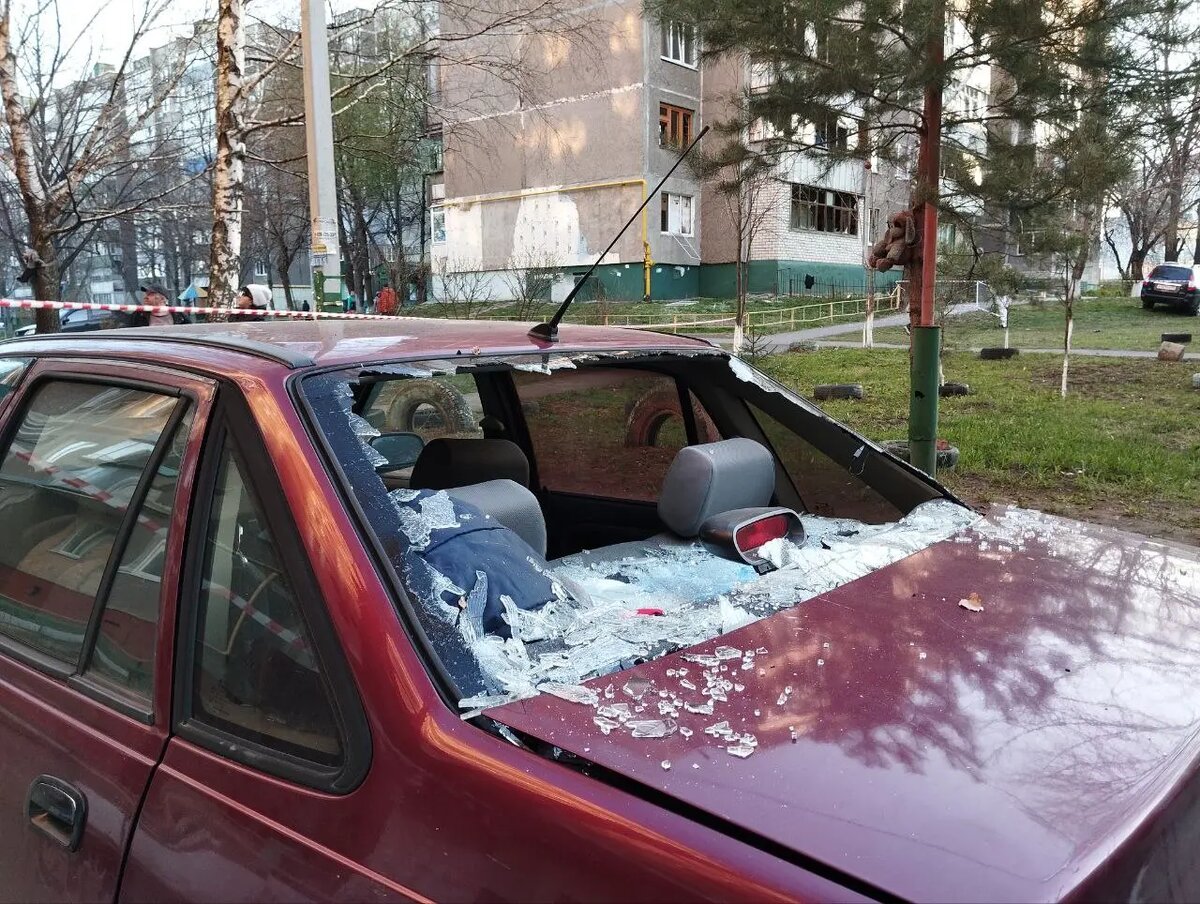   Последствия атаки ВСУ в Курске в ночь на 15 апреля. Фото: правительство Курской области