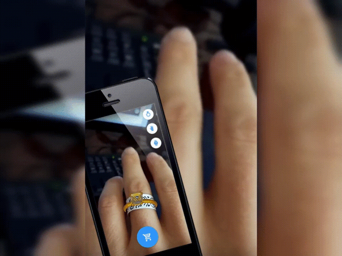 AR примерка ювелирных украшений