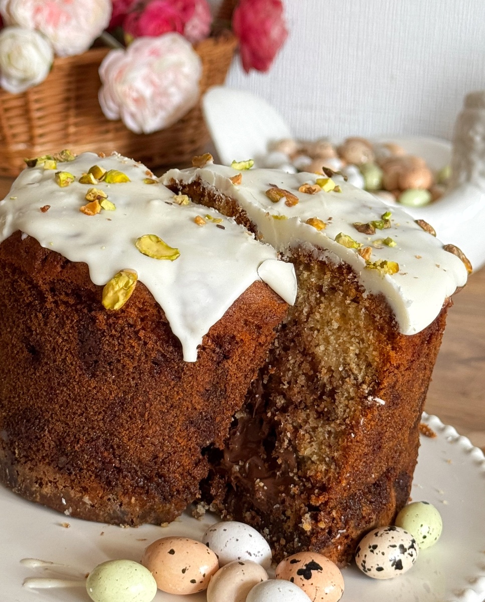 Кулич в разрезе (на второй день)