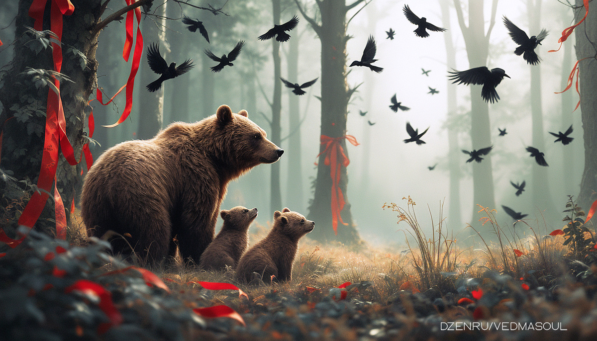 Авторское изображение @vedmasoul. Cгенерировано ИИ. Порча от родственников