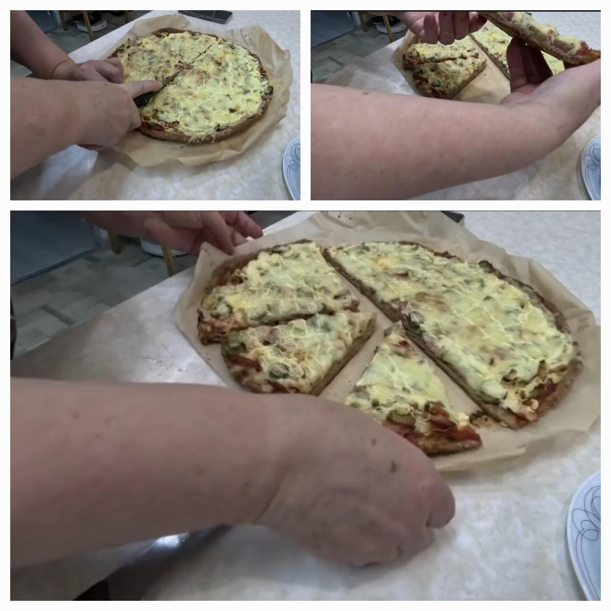 Начинка может быть разной,впрочем как и тесто. И мои отличники🤝,знают как много у меня рецептов теста для пиццы, именно для диабетиков. Вот один из них. Этот рецепт из просторов интернета, но рабочий и вкусный, быстрое тесто. Мой любимый рецепт теста на закваске 👍и моим подписчикам (отличникам)он давно  известен 🤗.А вот этого рецепта у меня нет, так ловите его и пользуйтесь, если понравится готовьте на здоровье ❤️❤️❤️