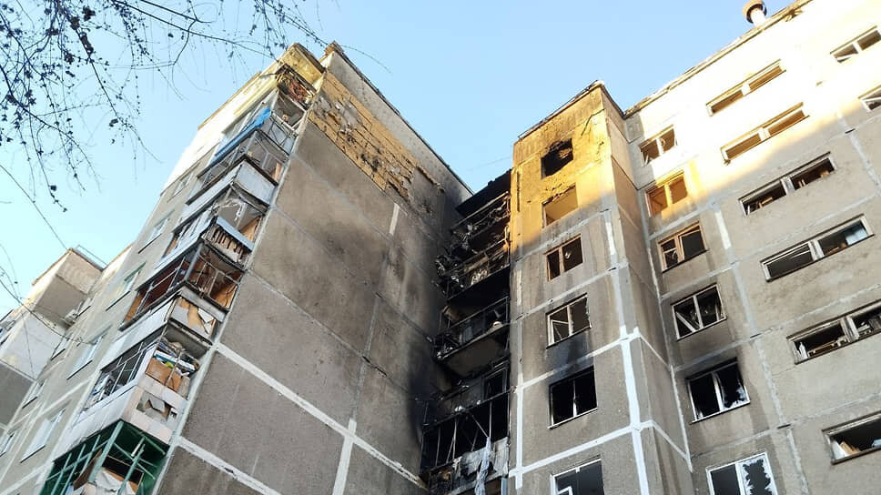 Последствия массированной атаки БПЛА на Курск ночью 15 апреля.📷Фото: правительство Курской области