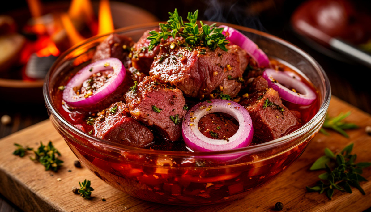 Классический маринад с луком и уксусом