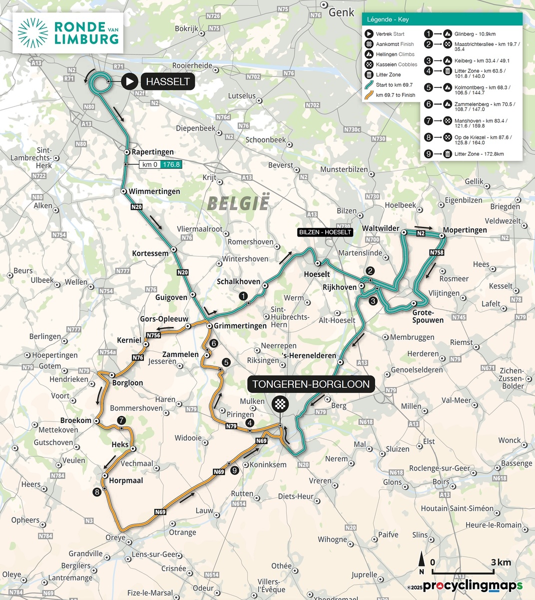 Мршрут Тура Лимбурга 2025