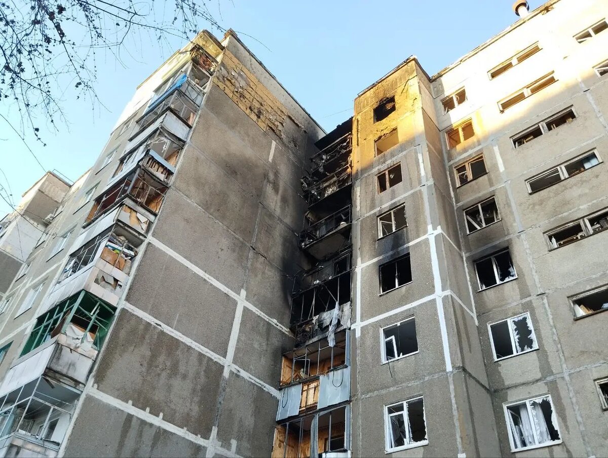    Последствия атаки ВСУ в Курске в ночь на 15 апреля. Фото: правительство Курской области