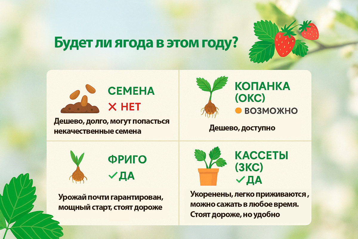Будет ли ягода у клубники первого года?