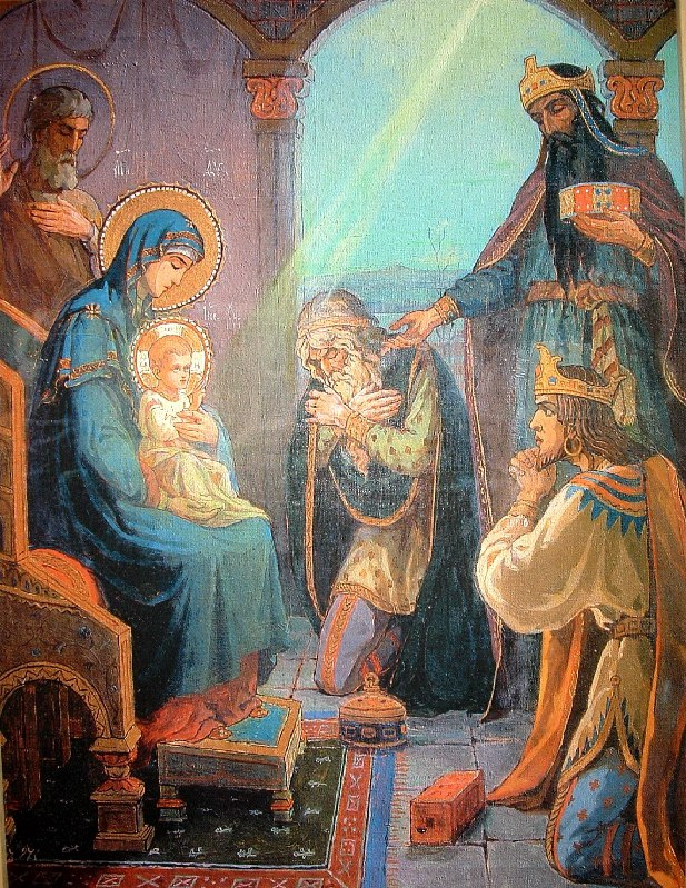 «Поклонение волхвов» - Отмар Валериан Иосифович (1897г, Мозаика храма Воскресения («Спас на крови»))