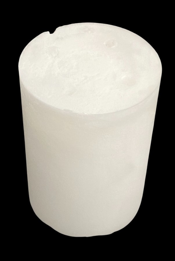 Пеллета гидрата метана, полученная в присутствии разработанного реагента. Источник: Абдолреза Фархадиан