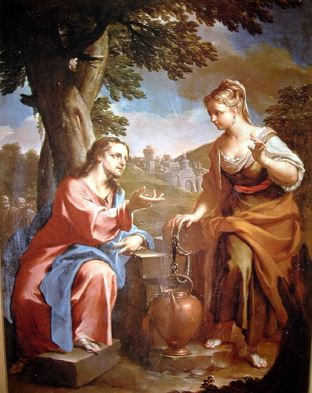 «Христос и самаритянка у колодца» - Франческо Тревизани (1705г., (Ватикан))