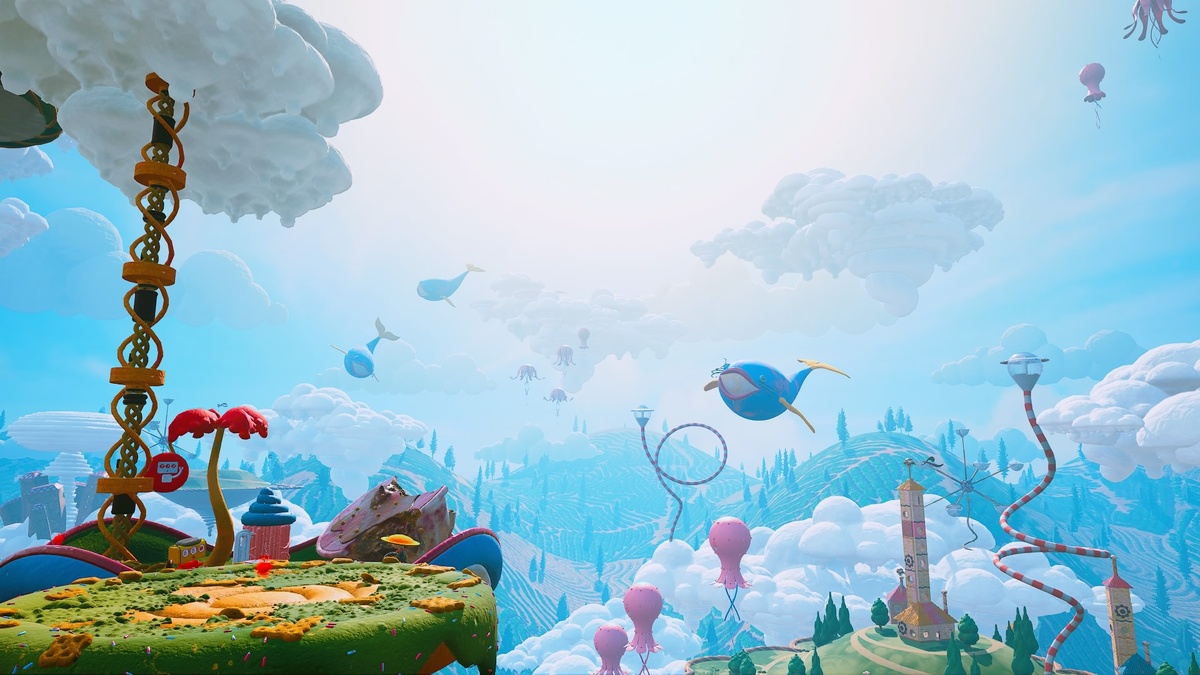 Atomic Heart DLC «Узник Лимбо» Вид небольшой локации