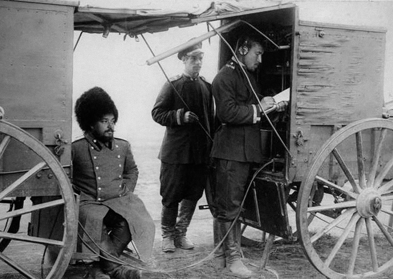 Станция постановки радиопомех образца Первоцй Мировой войны. Тогда всё только начиналось. Фото архив МО РФ