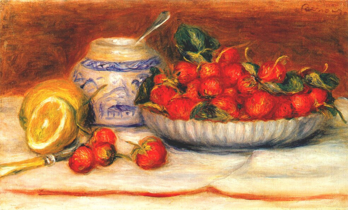 Пьер Огюст Ренуар - Клубника, 1905