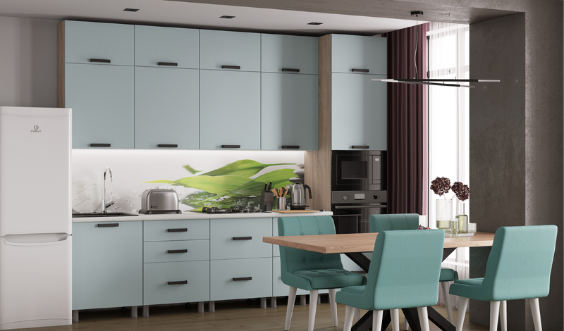 Модульная кухня Контемп 3,0 м мята софт