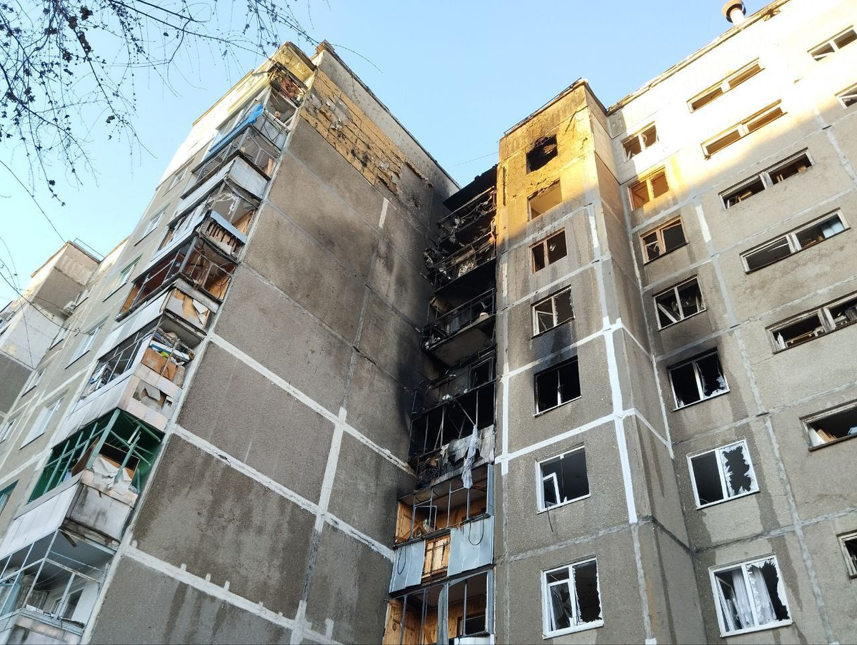 Один из домов в Курске. Источник https://t.me/DnevnikDesantnika/26989