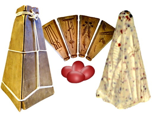 Классическая пасочница и пасха семьи Овсянниковых-Каспаринских (XIX век) с пропорциями Золотого сечения 