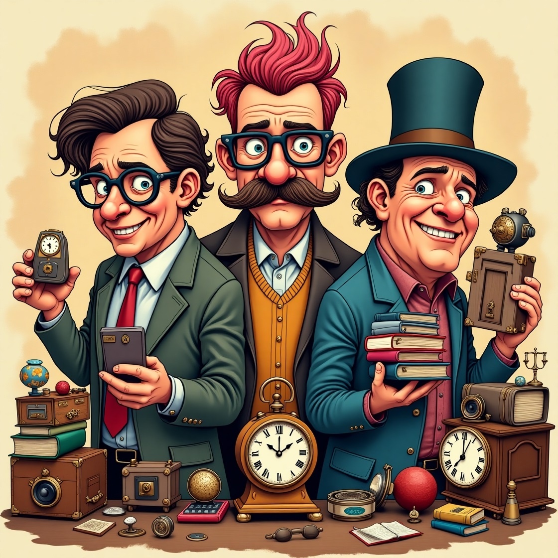 Вот таких веселых коллекторов мне ИИ нарисовал (-: