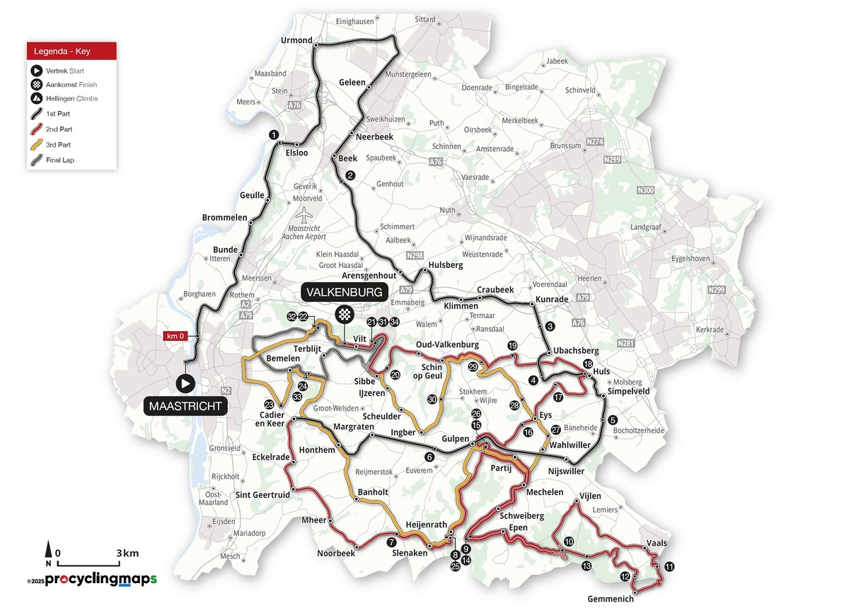 Трасса велогонки