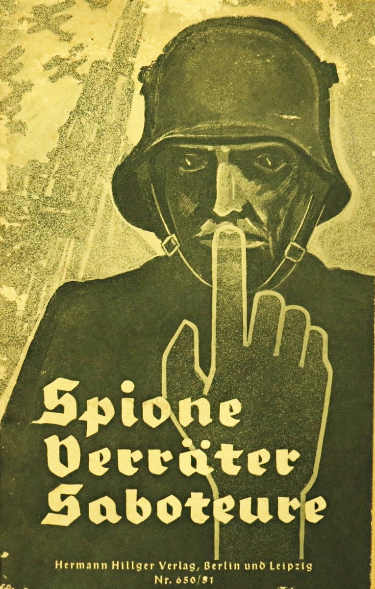 Обложка нацистской пропагандистской брошюры «Шпионы — предатели — диверсанты».