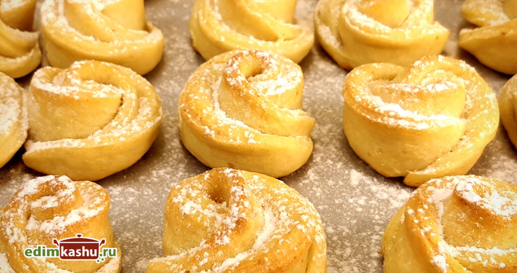 Творожное печенье Розочки