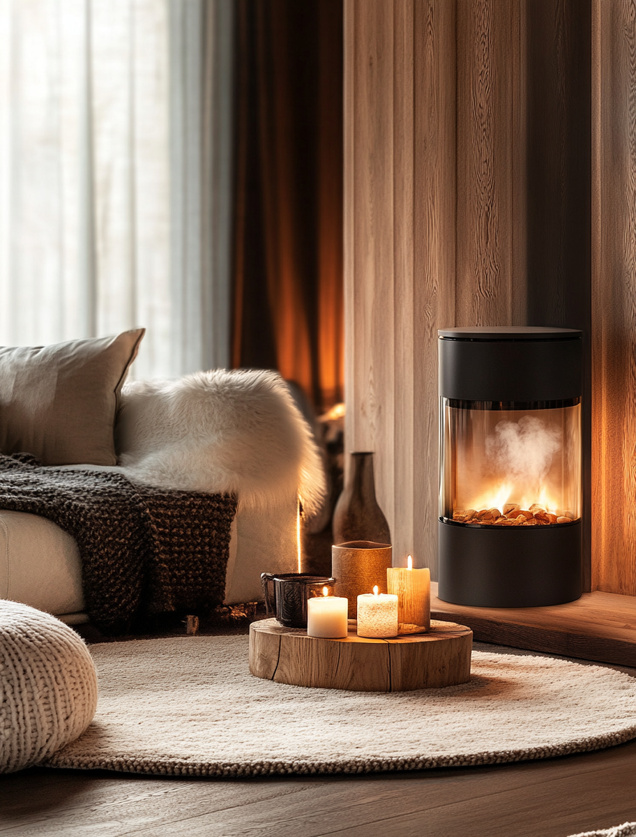    Создайте атмосферу уюта и стиля: полное руководство по паровому камину Airtone Vepo Round 400 мм для вашего дома Kamin