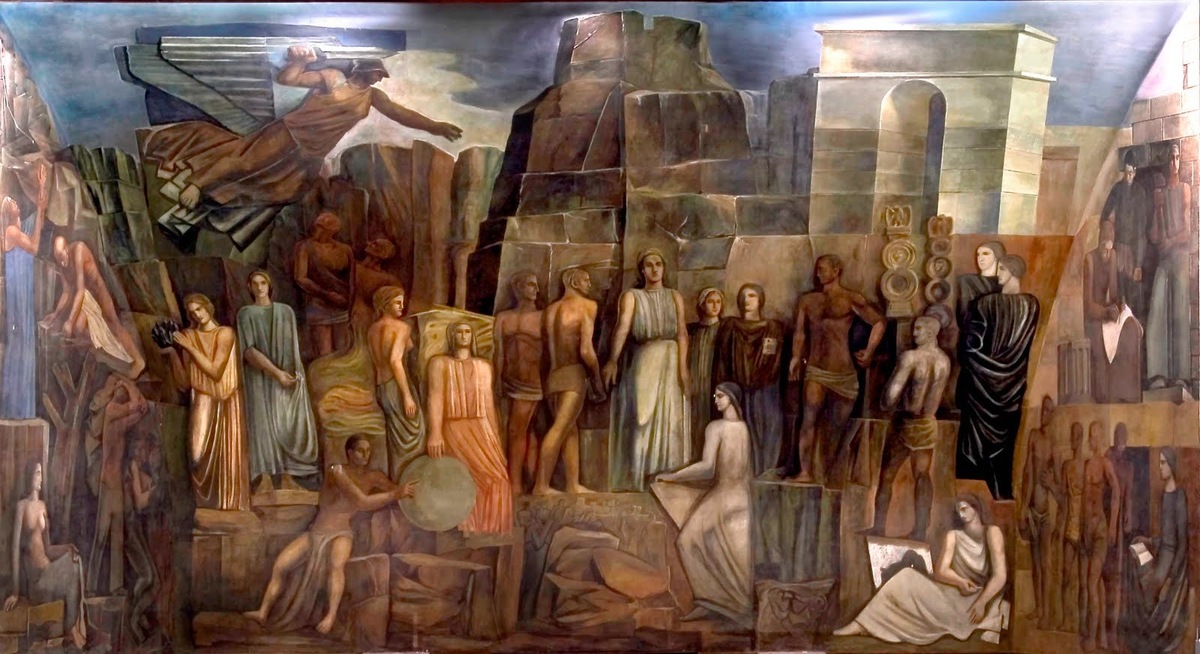 «Италия между искусством и наукой» М. Сирони 1935 г.
