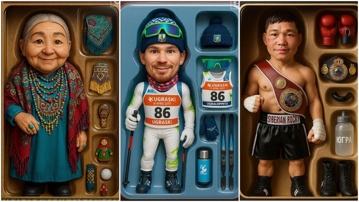    Нейросеть создала фигурки известных югорчан