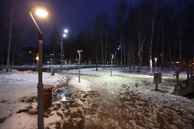    В Нижневартовске обновят линии освещения пешеходных зон