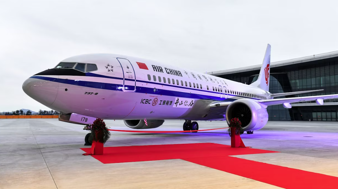 Передача самолёта Boeing 737 MAX компании Air China в 2018 году в Чжоушане, восточный Китай © AFP