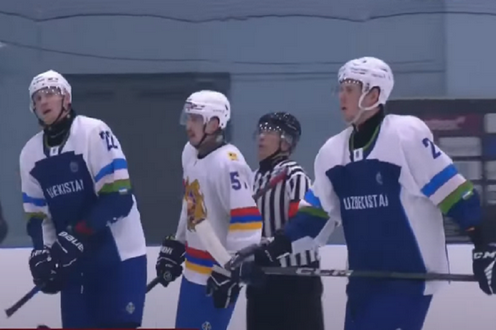Хоккеисты. Фрагмент трансляции матча