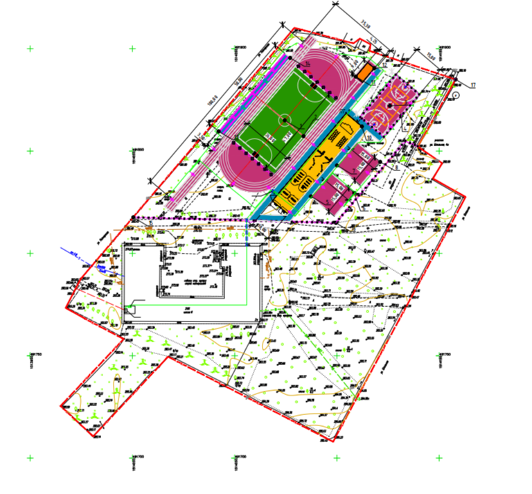  Генеральный план будущей спортплощадки / Скриншот: проектная документация