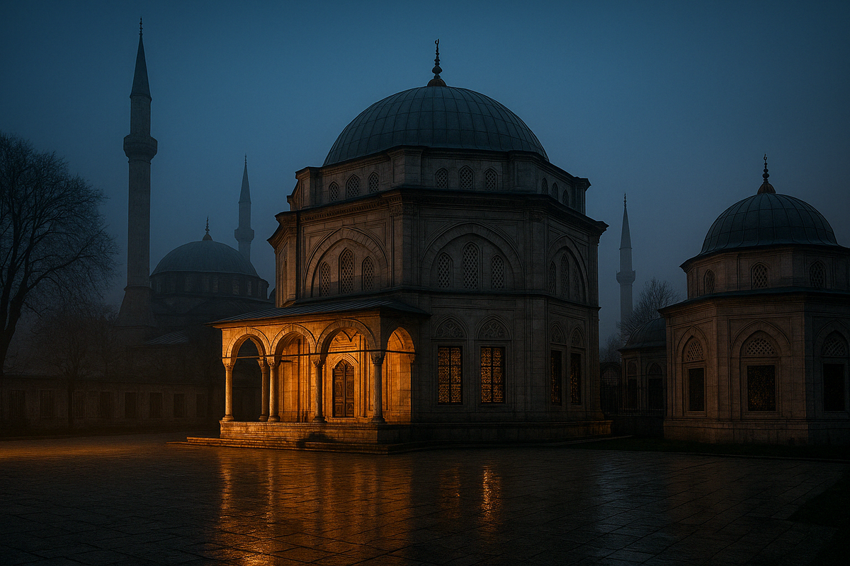 Гробница султана. Закрыта на замок. И пустая внутри.