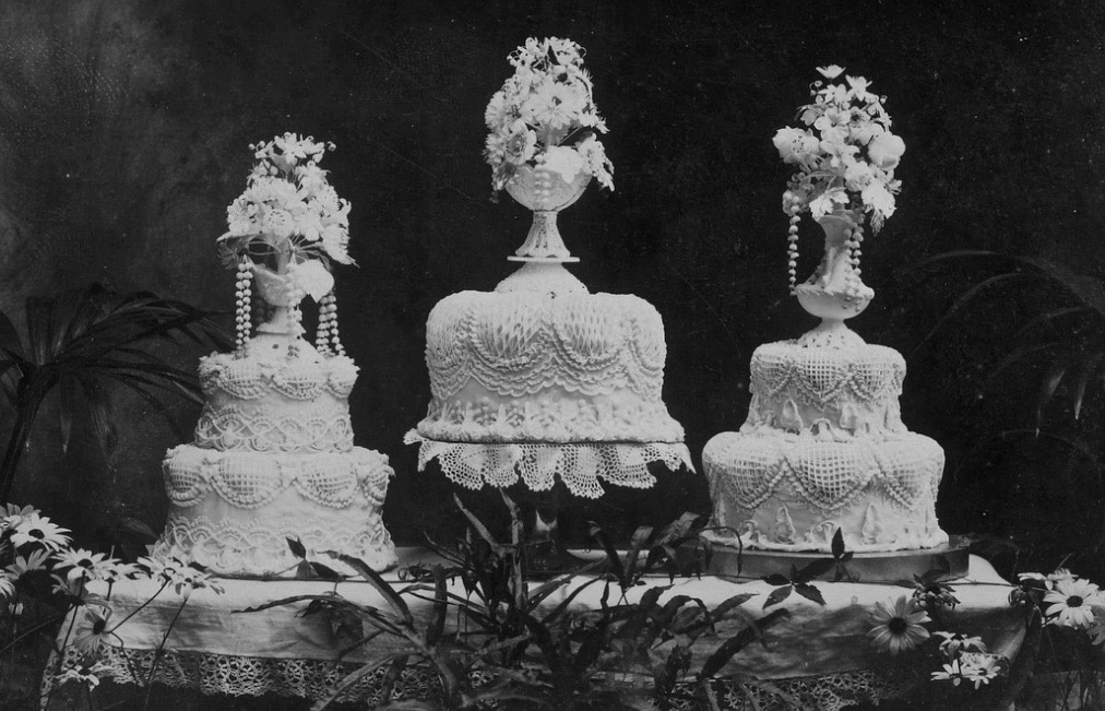 Праздничные торты 19-го столетия.